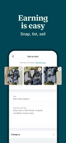 Скриншот Vinted: Pre-loved marketplace 2